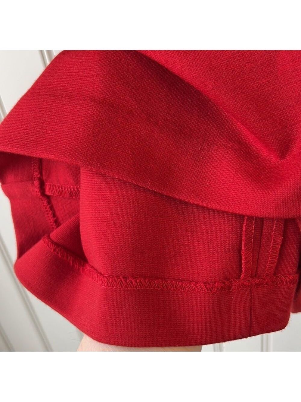 ALFRED SUNG Red Sheath Dress Size Small - Picture 4 of 10